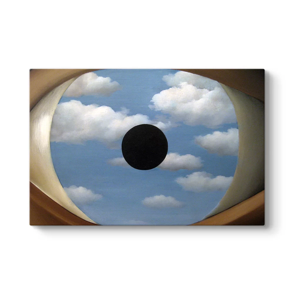 Rene Magritte - The False Mirror Tablosu - Model 1